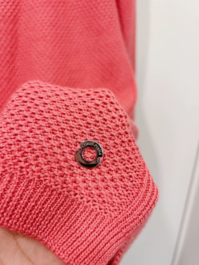 Loro Piana Loro Piana pink hollow knit sweater 2506-Nextarrow Size M / US 6-8 / IT 42-44 - 3 Thumbnail