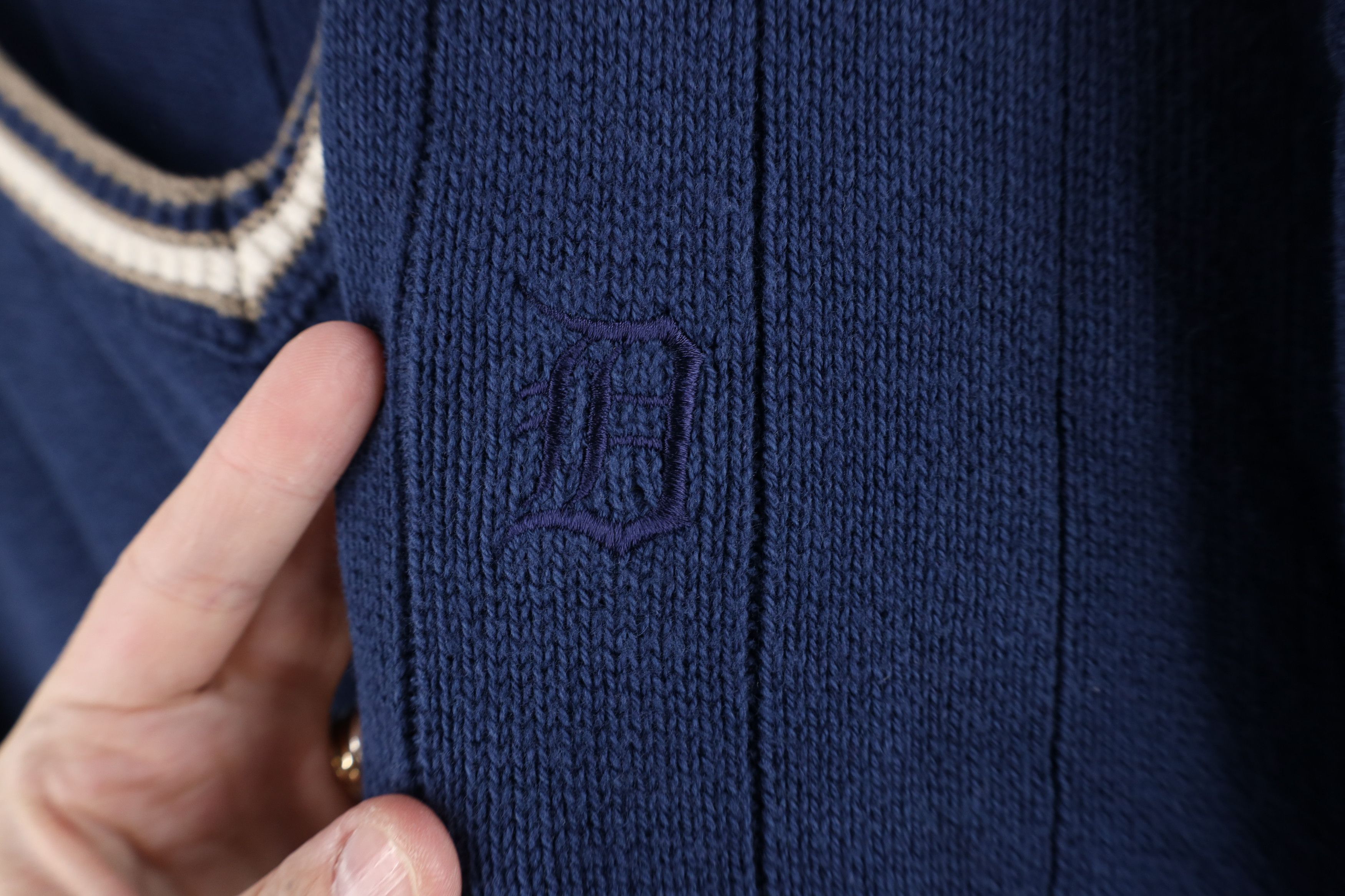 Vintage Vintage 90s D Detroit Tigers Baseball Knit Sweater USA Size US XXL / EU 58 / 5 - 4 Thumbnail