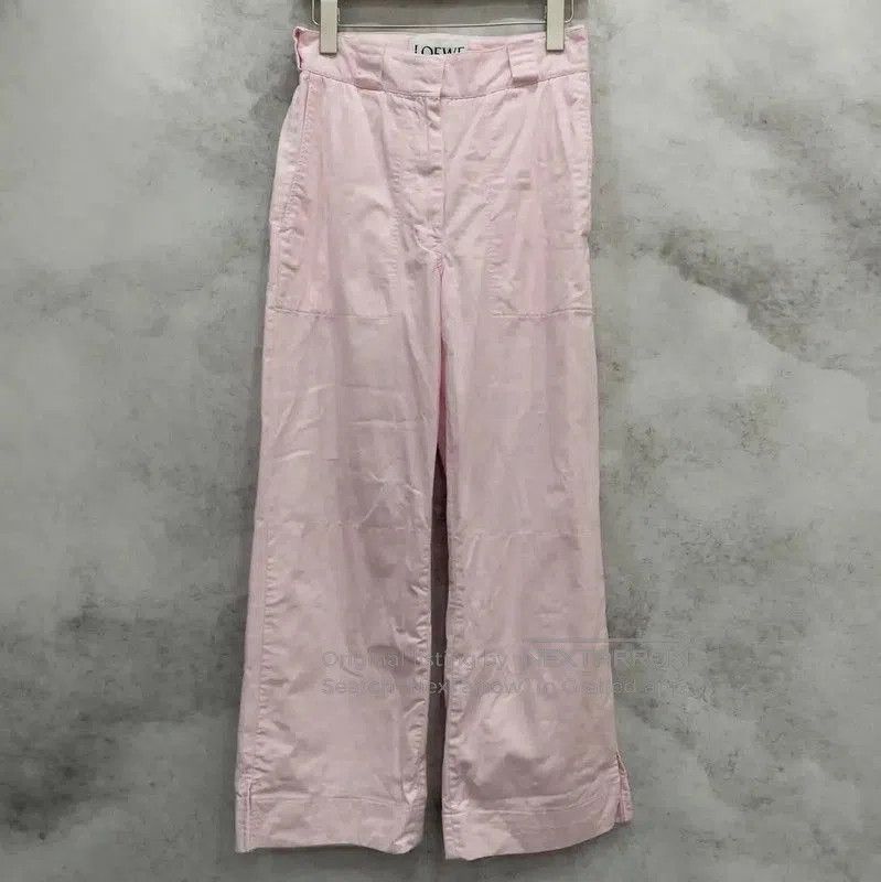 Loewe Loewe Pink Cotton Casual Pants for Women . Size 30" / US 8 / IT 44 - 1 Thumbnail