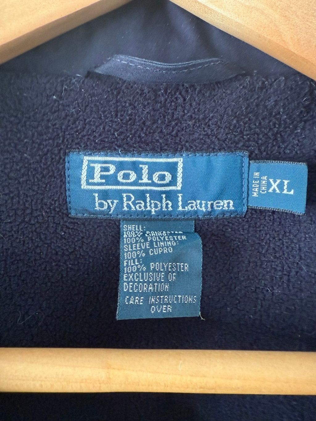 Polo Ralph Lauren Men's Polo Ralph Lauren Jacket XL Navy Blue Full Zip Hooded Size US XL / EU 56 / 4 - 7 Thumbnail