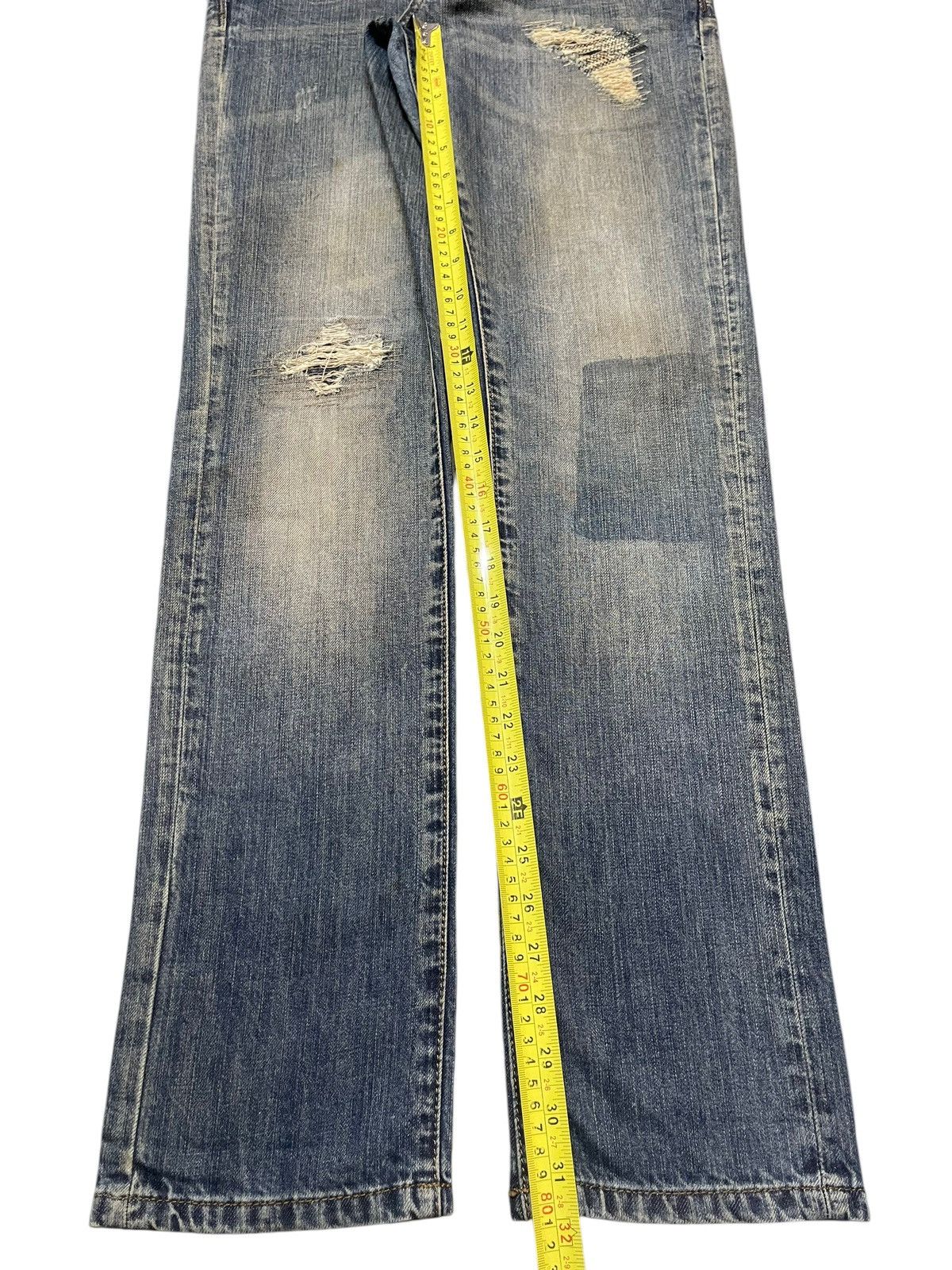 Replay Vintage Replay Blue Wash Distressed Style Jeans Size US 30 / EU 46 - 13 Thumbnail