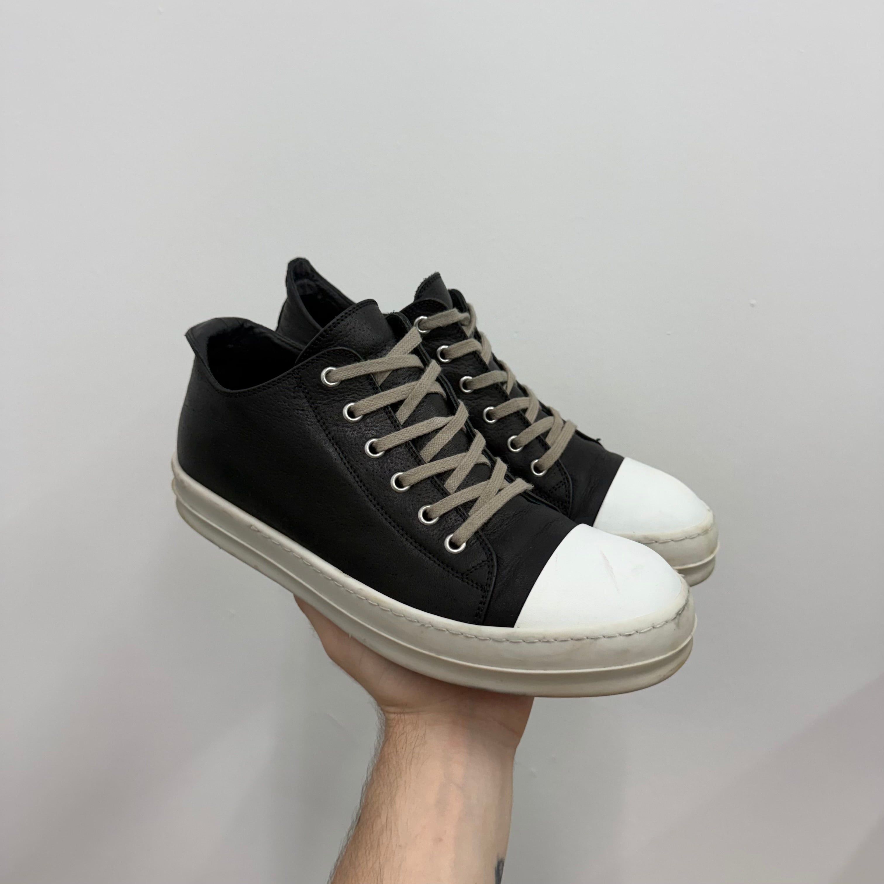 Rick Owens Rick Owens Mainline Leather Ramone Sneakers - Size 40 (US 7) Size US 7 / EU 40 - 1 Thumbnail