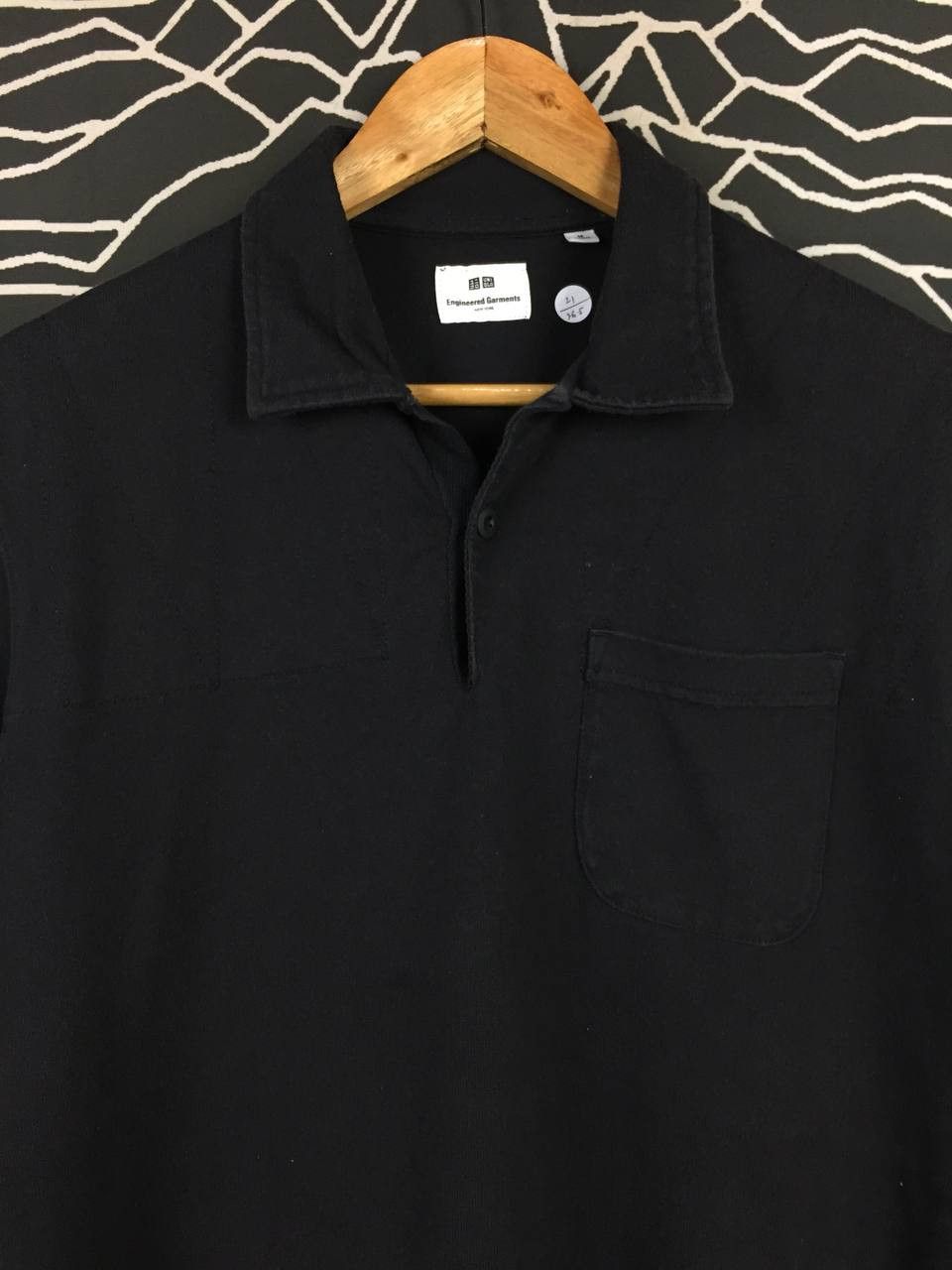 Engineered Garments Engineered Garments x Uniqlo Solid Black Collar Polo Tee Size US M / EU 48-50 / 2 - 3 Thumbnail