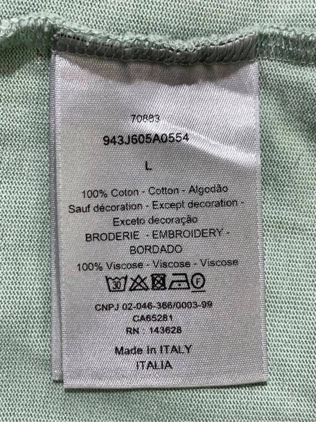 Dior Dior Logo Embroidered Mint Green TShirt-2506 Size US L / EU 52-54 / 3 - 6 Thumbnail
