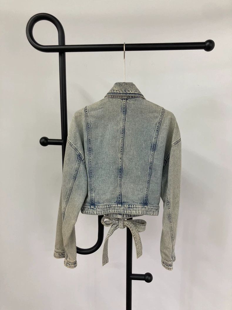 Chanel Chanel Old ruffled denim jacket Size XXS / US 00 / IT 34 - 2 Thumbnail