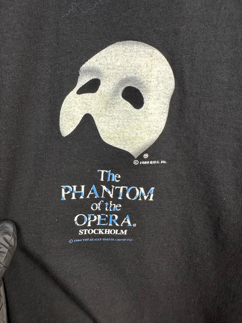 Vintage The Phantom of the OPERA 1989 Stockholm T-Shirt Black SS Tee Size US L / EU 52-54 / 3 - 7 Thumbnail