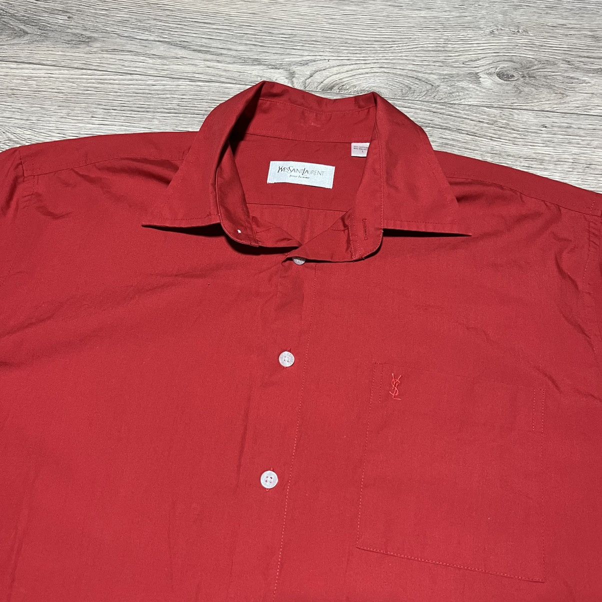 Yves Saint Laurent Yves Saint Laurent Red Shirt Size US L / EU 52-54 / 3 - 2 Thumbnail