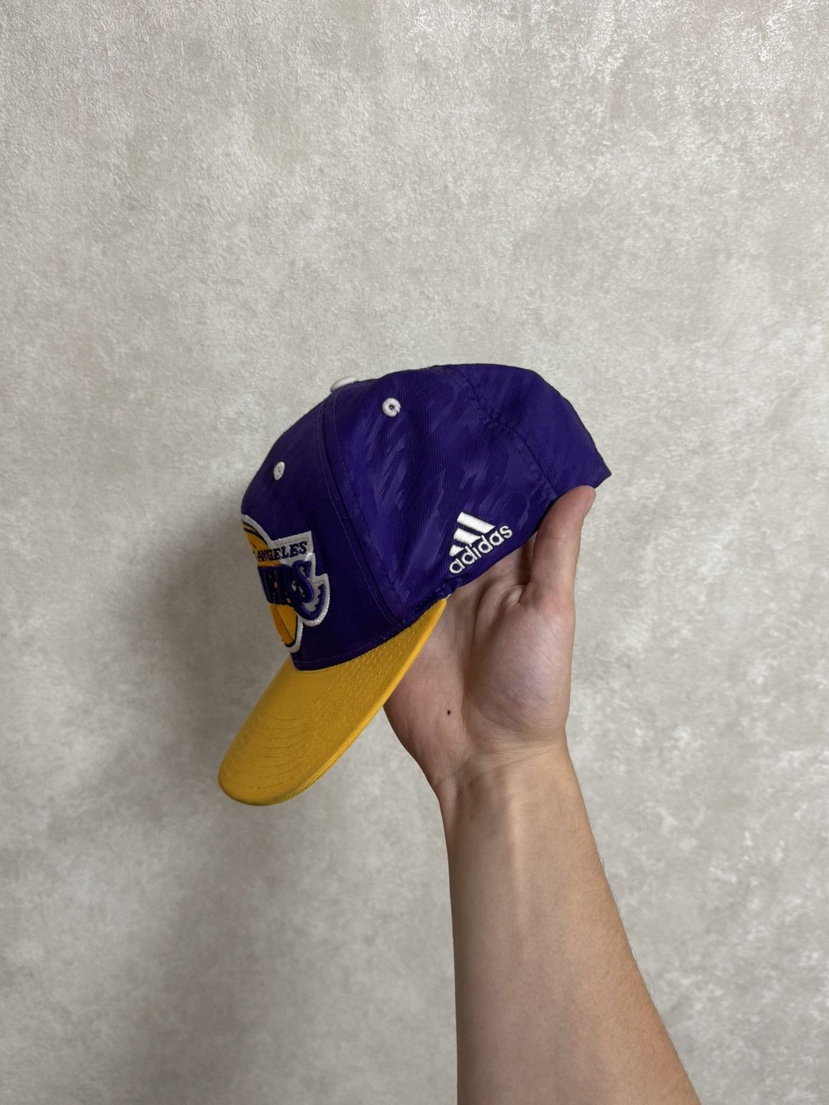 Adidas 🏀Vintage Adidas NBA Los Angeles Lakers cap hat basketball Size ONE SIZE - 4 Thumbnail