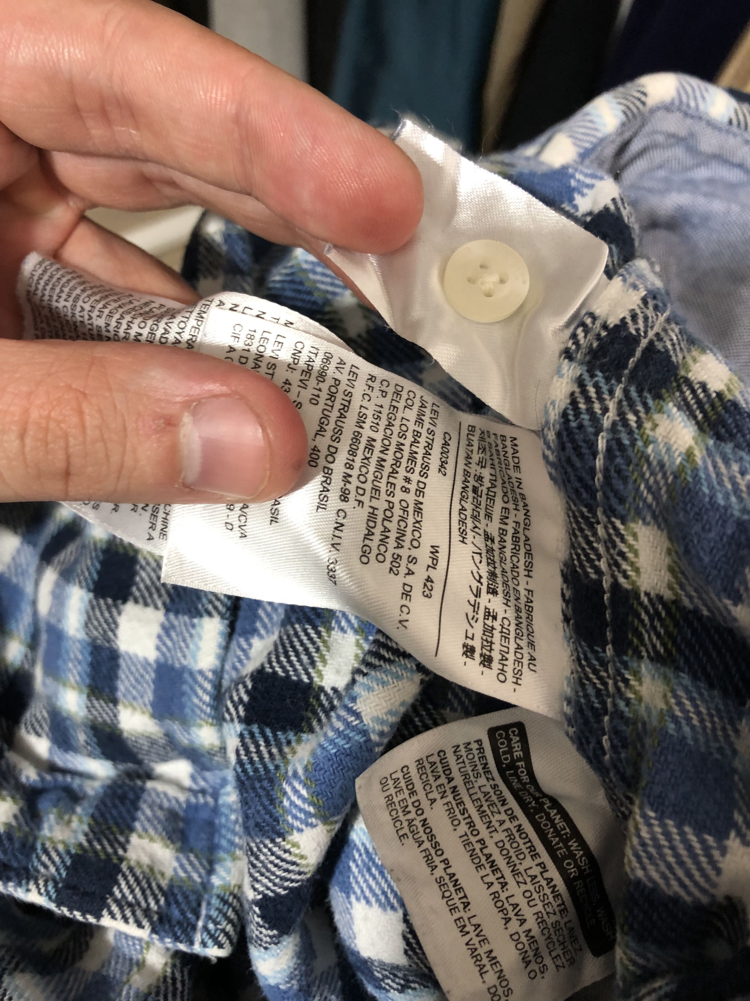 Levi's Levi's Check Shirt Snap Shirt Slim Fit size M Size US M / EU 48-50 / 2 - 8 Thumbnail