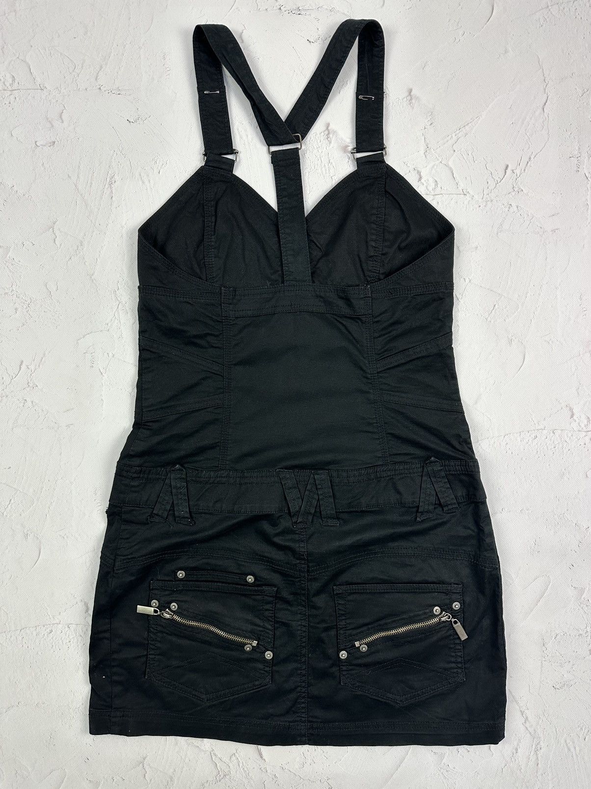 Japanese Brand × Vintage Vintage Black Denim Dress Size XS / US 0-2 / IT 36-38 - 5 Thumbnail