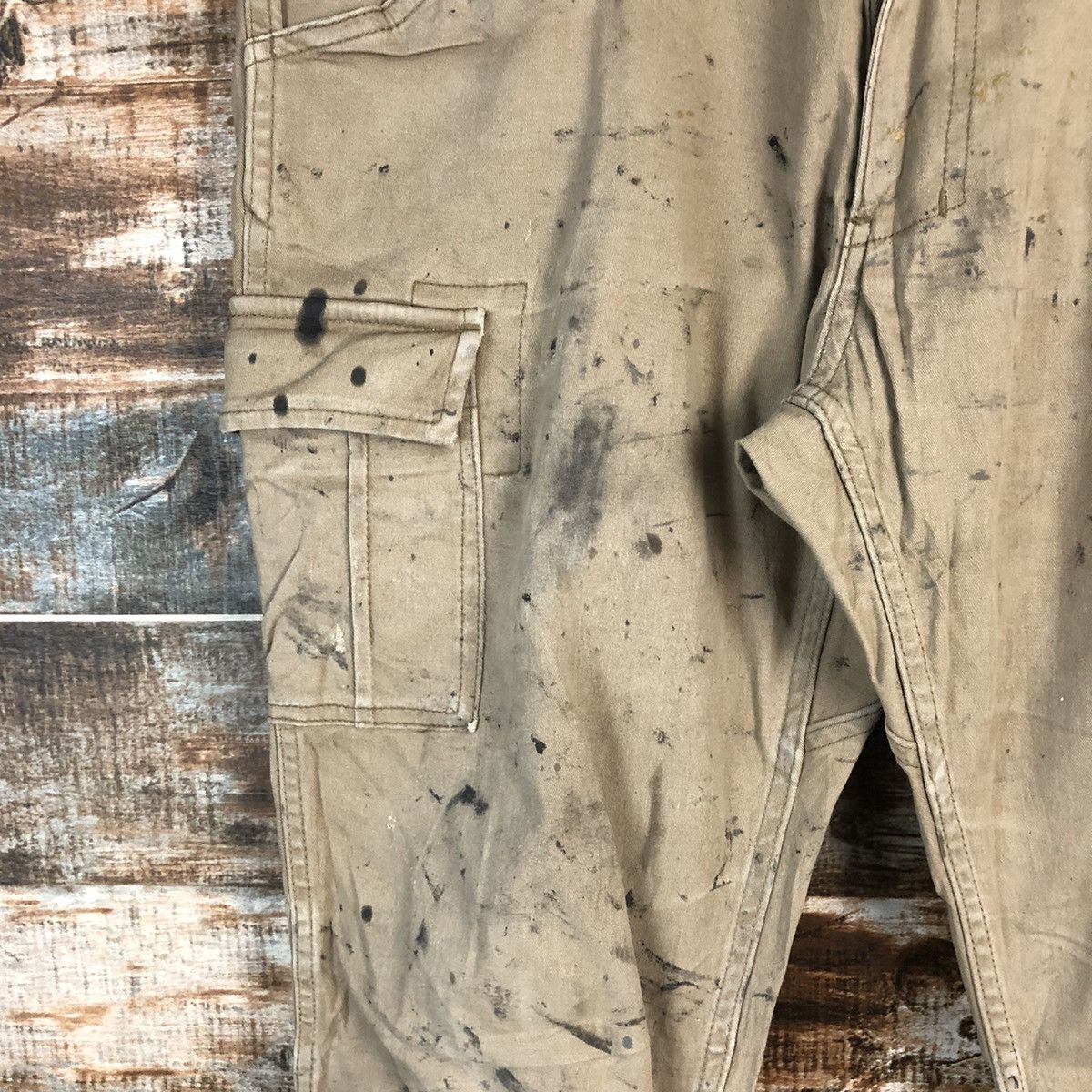 Japanese Brand DLL Gladiotor Brown Cargo Multpocket Pants #C111 Size US 33 - 9 Thumbnail