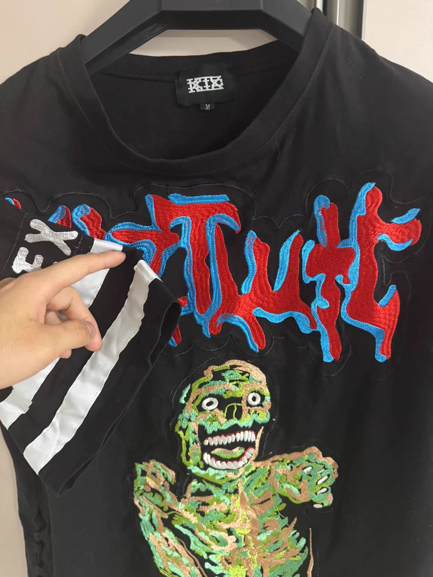 KTZ KTZ Satan Skull Embroidered Short Sleeve Tee K18 Size US M / EU 48-50 / 2 - 2 Thumbnail