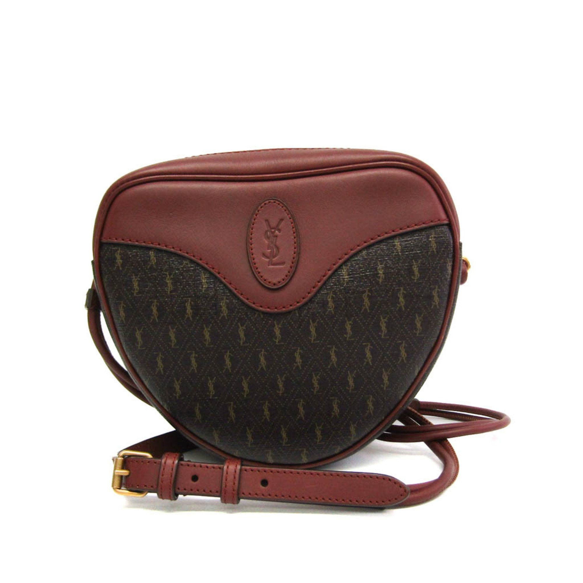 Yves Saint Laurent Yves Saint Laurent 675260 Women's Leather Shoulder Bag Brown Size ONE SIZE - 1 Thumbnail
