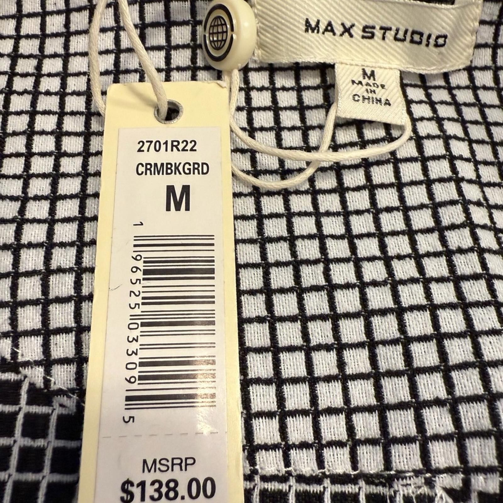 Other Max Studio blazer monochromatic black & white plaid medium Size M / US 6-8 / IT 42-44 - 4 Thumbnail