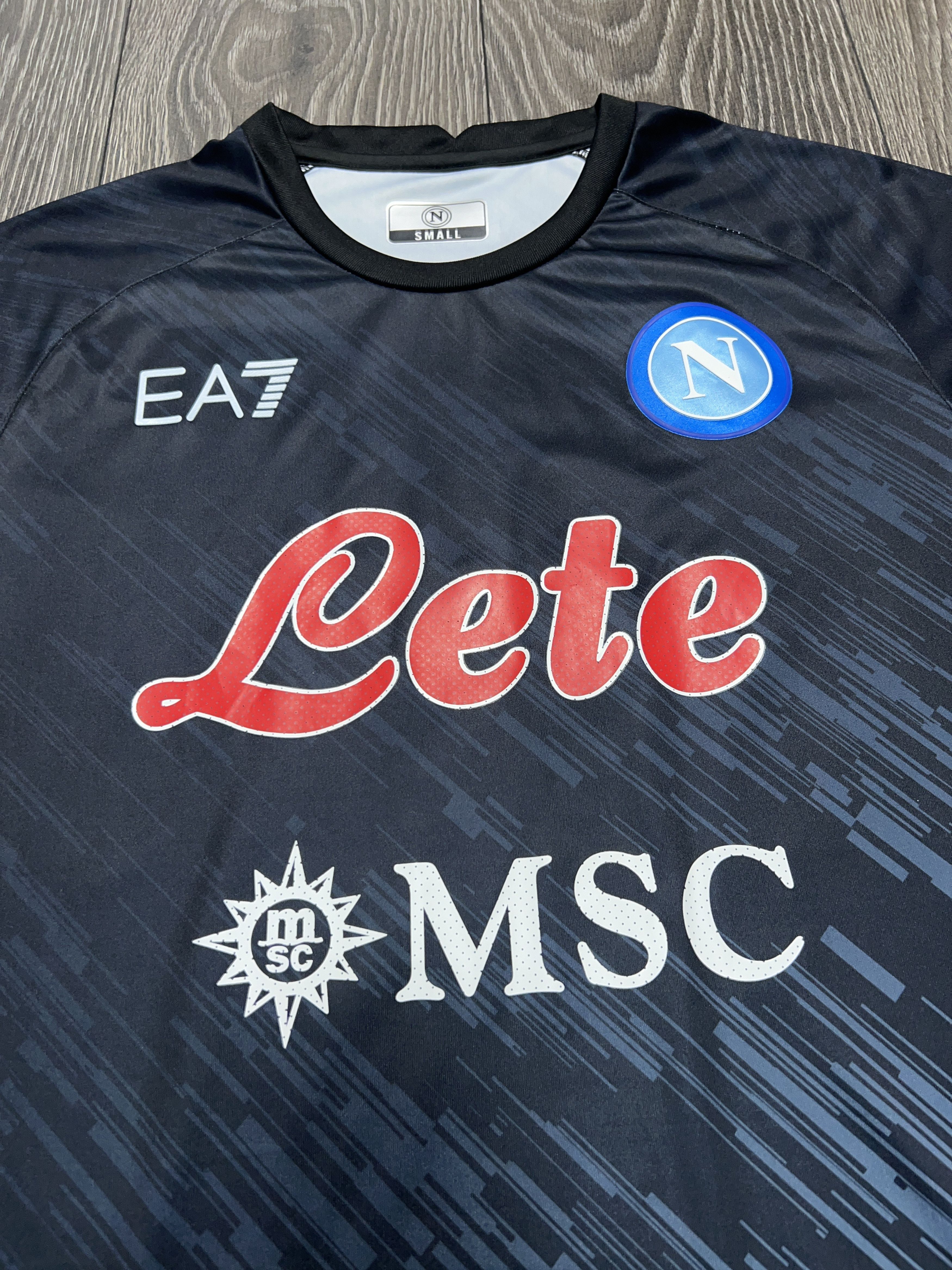 Emporio Armani EA7 SSC Napoli 2022 2023 Third Football Soccer Shirt Jersey Size US S / EU 44-46 / 1 - 2 Thumbnail