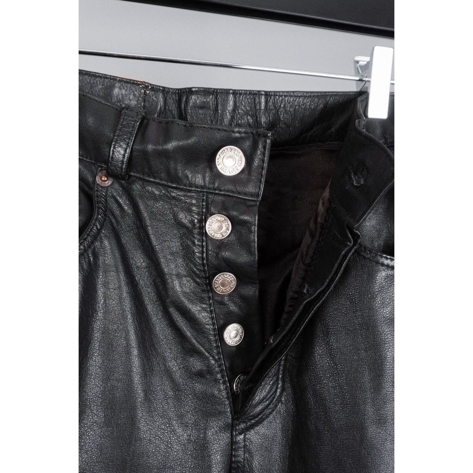 Levi's Vintage 90’s levis black leather pants Size US 28 / EU 44 - 8 Thumbnail