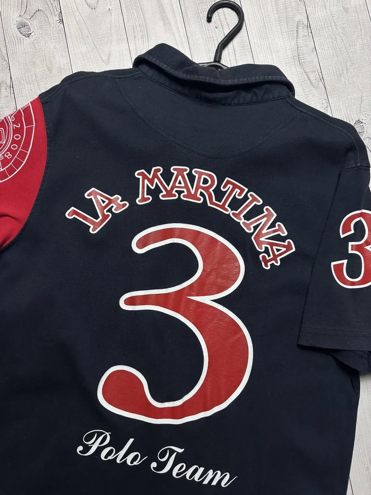 La Martina × Porsche Design Vintage Polo L A Martina Porshe big logo racing number 3 Size US L / EU 52-54 / 3 - 5 Thumbnail