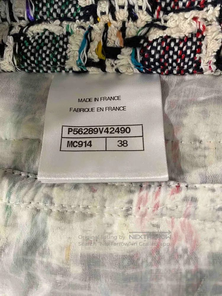 Chanel Chanel Data Centre Series White Tweed Mosaic Lapel Velcro Size XS / US 0-2 / IT 36-38 - 7 Thumbnail