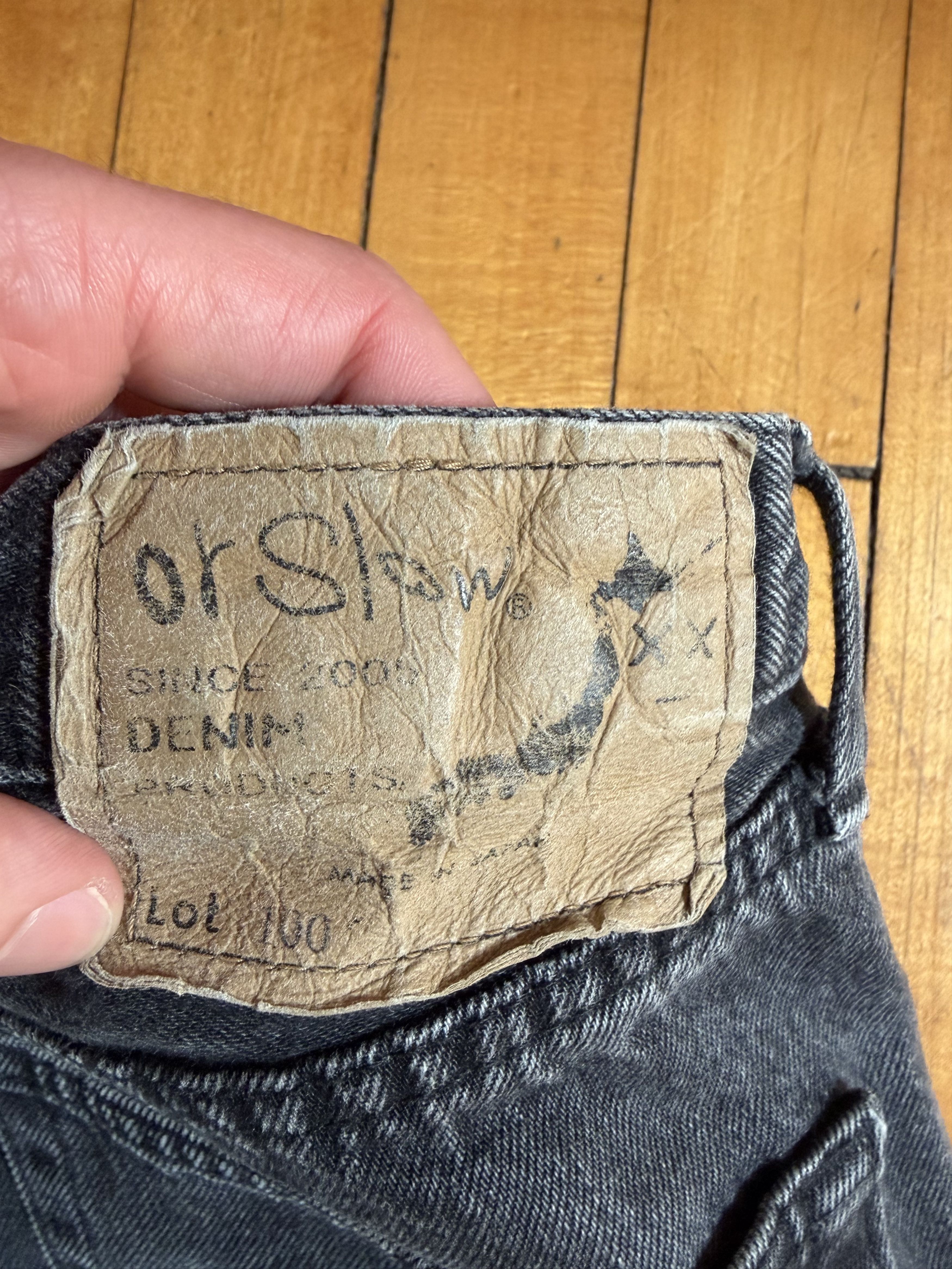 Orslow 100 Super Dad's Denim Pants Black Denim Stone Size US 32 / EU 48 - 4 Thumbnail