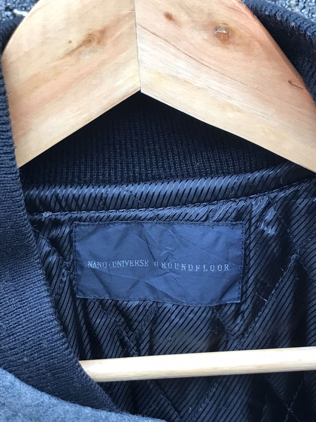 NANO universe 🔥Nano Universe Black Leather Button Varsity Jacket Size US S / EU 44-46 / 1 - 10 Thumbnail