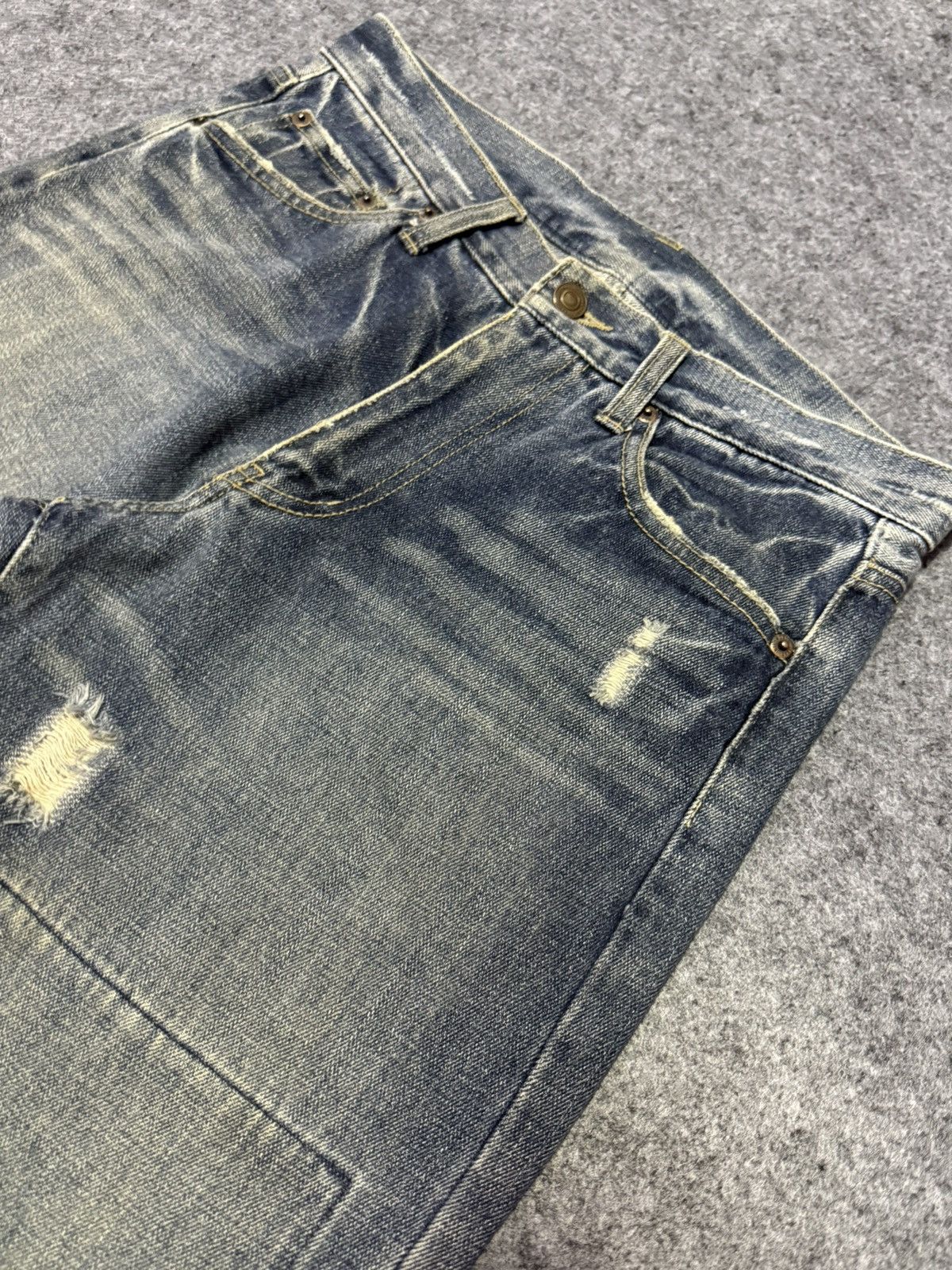 Japanese Brand Distressed Patch Work Japanese Grunge Denim Pants Size US 30 / EU 46 - 7 Thumbnail