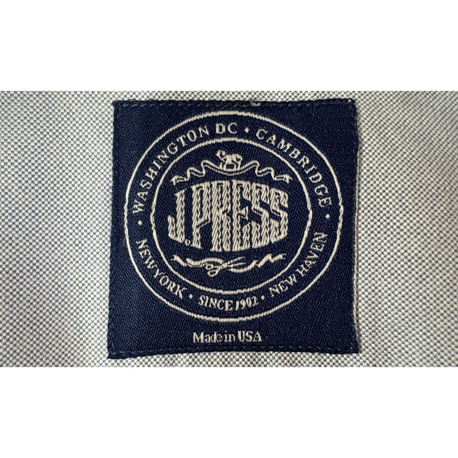J. Press J Press handmade to measure Shirt size 60" 4XL color blue ma Size US XXL / EU 58 / 5 - 2 Thumbnail