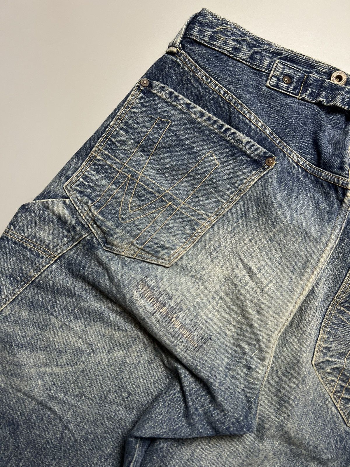 Human Made Human Made Ripped Denim Shorts Selvedge Size US 36 / EU 52 - 13 Thumbnail