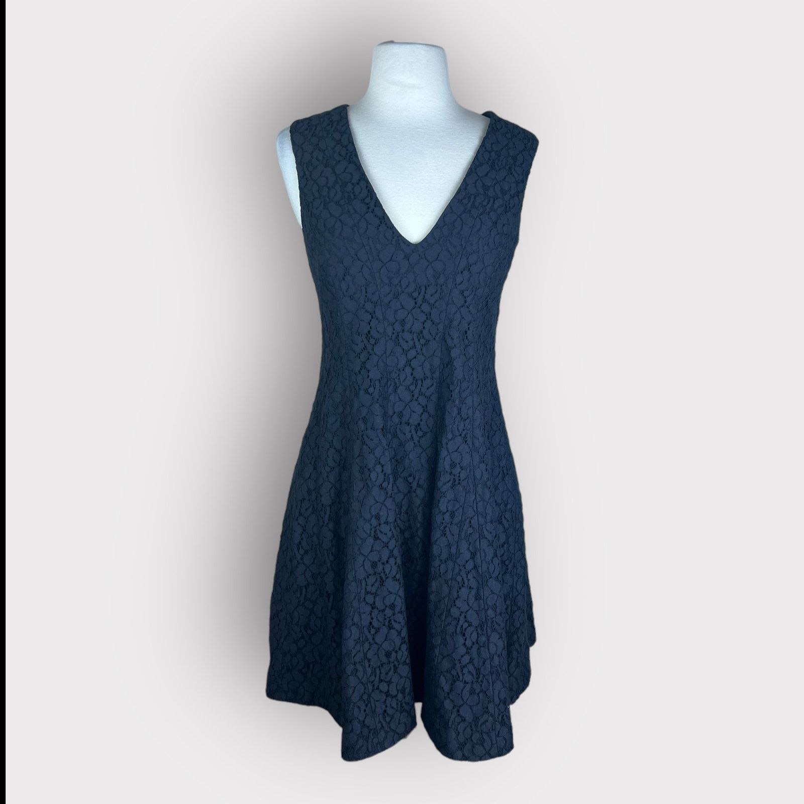 Derek Lam 10 Crosby 10 Crosby Derek Lam | Black Lace A-line Mini Dress | 4 Size S / US 4 / IT 40 - 5 Thumbnail