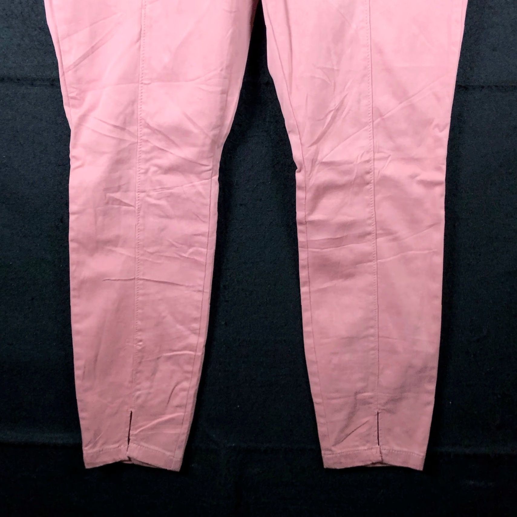 Loft VINTAGE LOFT Womens Pants Blush Pink Petite Mid Rise Skinny Zip Pockets Stretch 8P Size 24" / US 00 / IT 34 - 3 Thumbnail