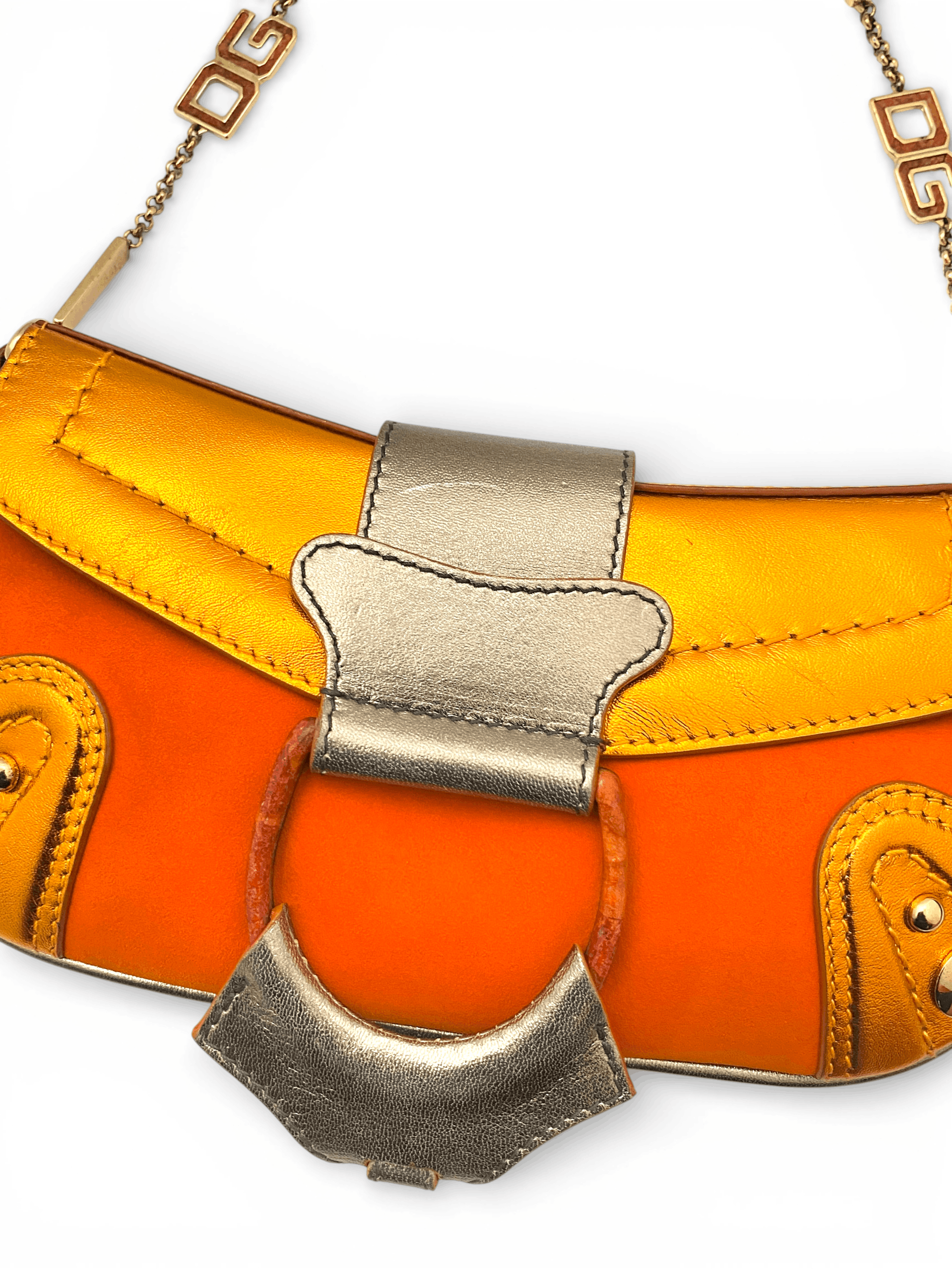Dolce & Gabbana Dolce & Gabbana DG D-Ring Baguette Chain Shoulder Hand Bag Size ONE SIZE - 14 Thumbnail