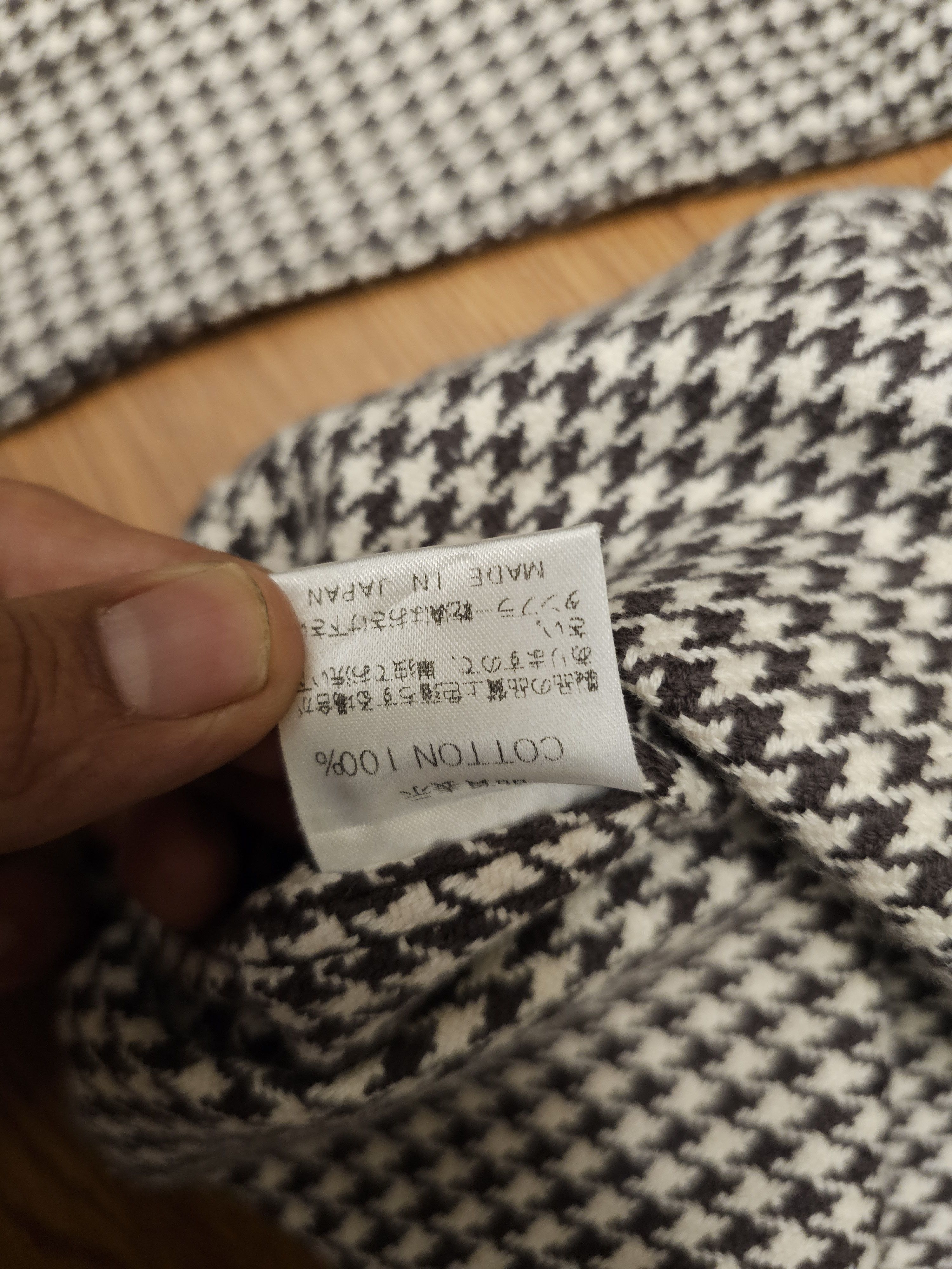 The Flat Head Vintage The Flat Head Houndstooth Western Flannel Shirt Size US S / EU 44-46 / 1 - 6 Thumbnail