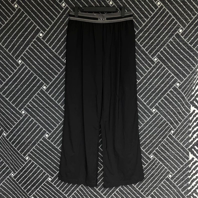 LOEWE Black Wide-Leg Casual Pants - dmc