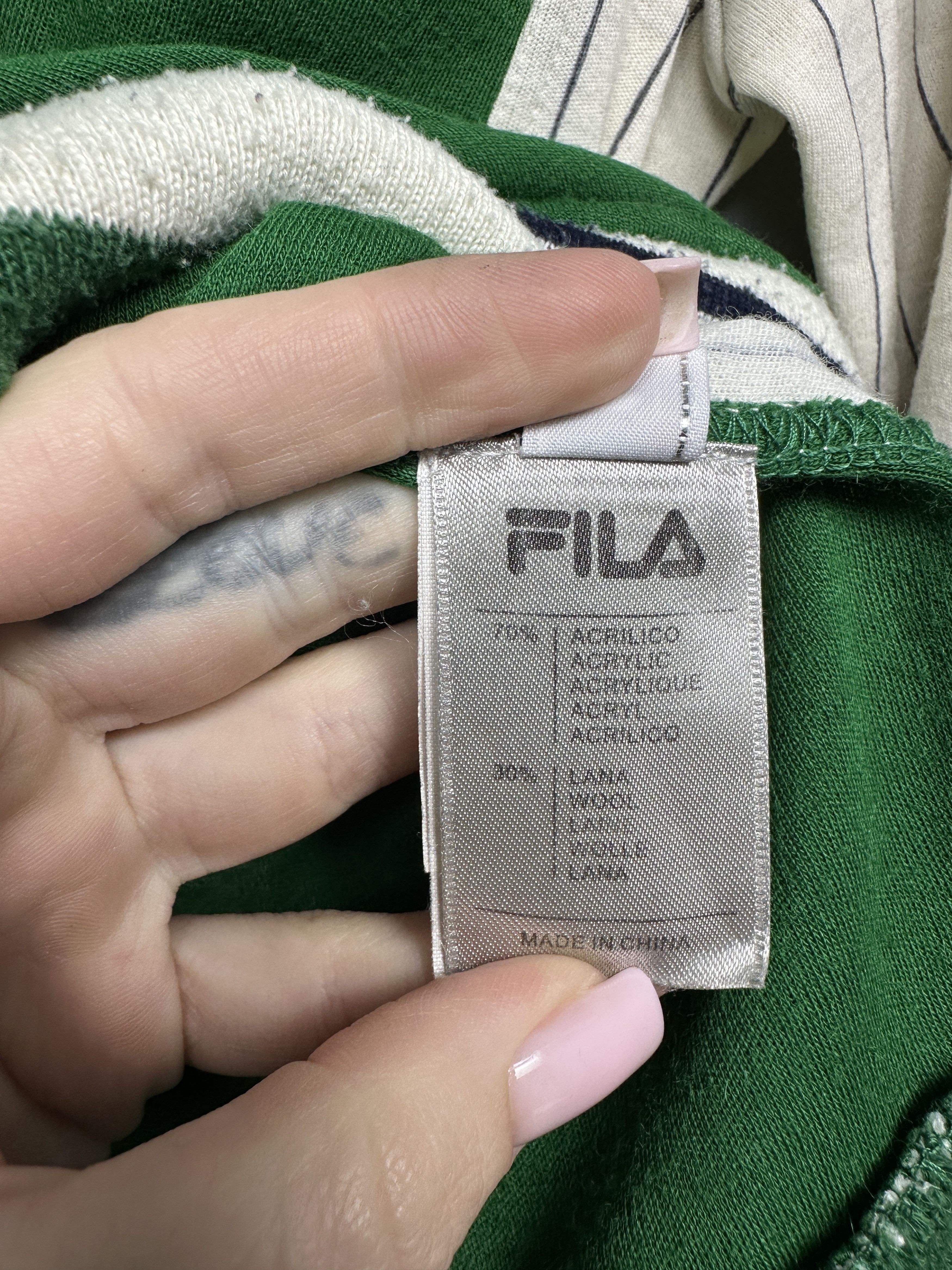 Fila Fila White Line Vintage Mens Wool Track Top Jacket Size US XL / EU 56 / 4 - 9 Thumbnail