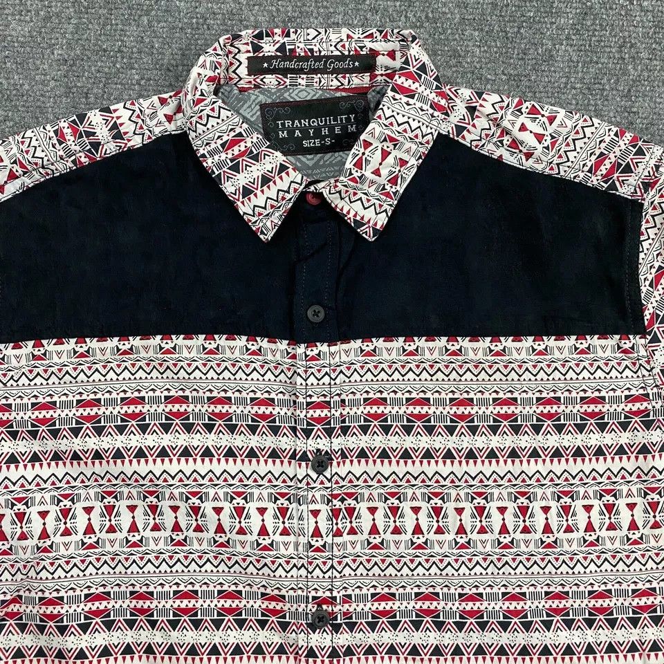 Other Tranquility Mayhem Shirt Men's Small Aztec Geometric Size US S / EU 44-46 / 1 - 2 Thumbnail