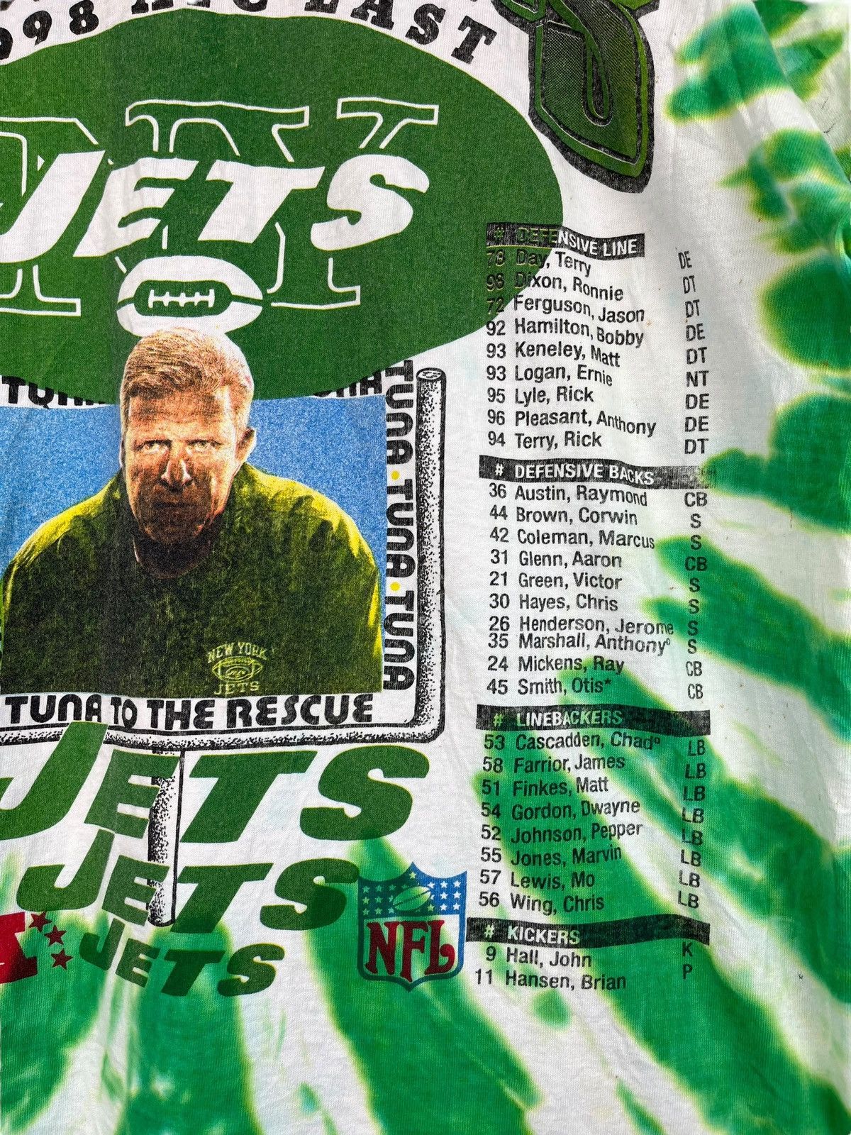 NFL Vintage Jets 1998 Champions NFL Rare Tee T-shirt Size US XXL / EU 58 / 5 - 4 Thumbnail