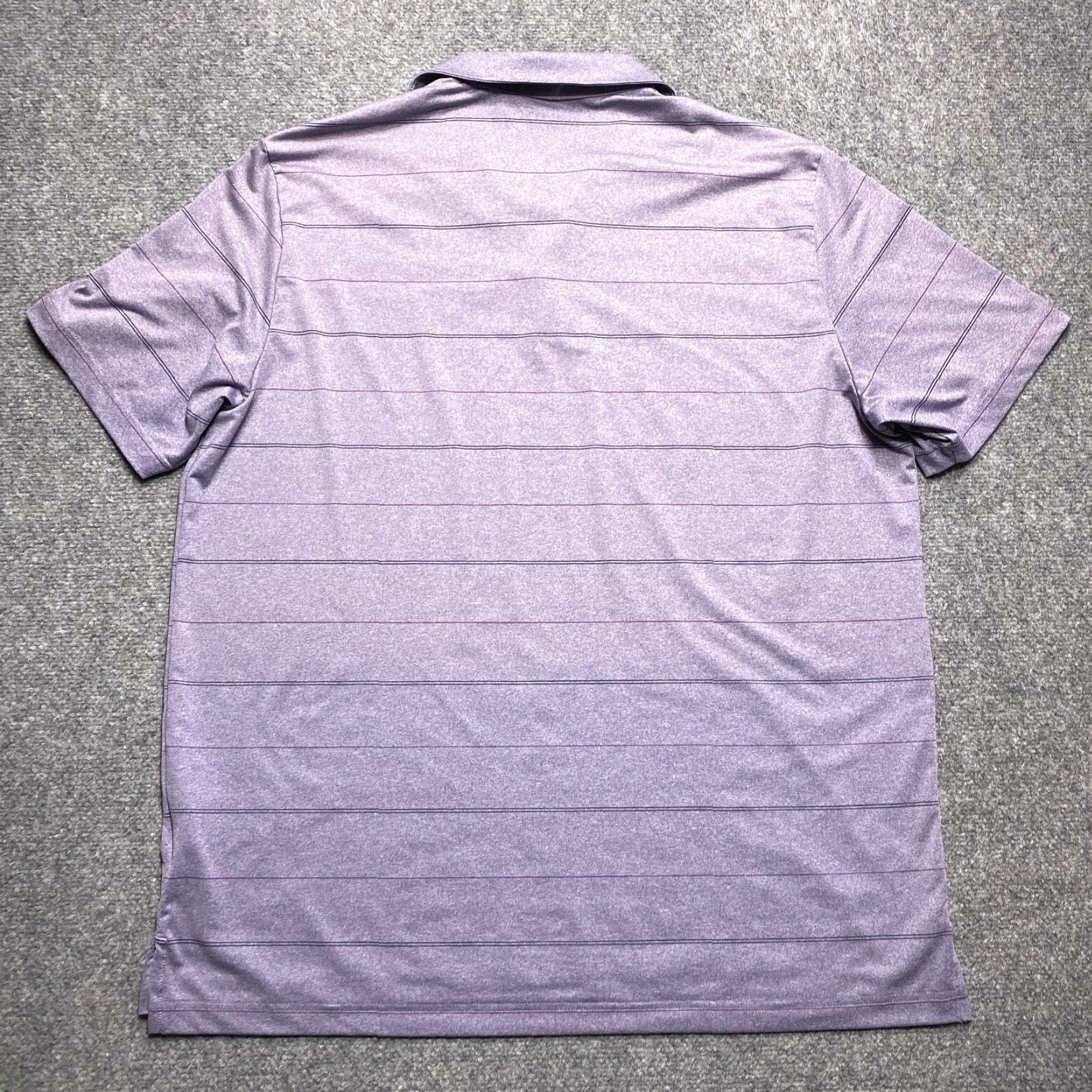 Adidas Adidas Polo Shirt Mens XL Purple Striped Short Sleeve Golf Athletic Top Size US XL / EU 56 / 4 - 6 Thumbnail