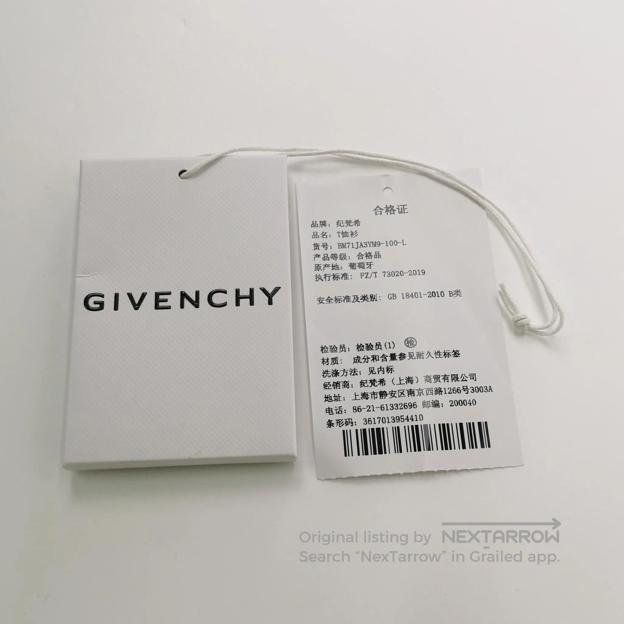 Givenchy Givenchy L Cotton Logo Crewneck Short. Size US L / EU 52-54 / 3 - 1 Thumbnail
