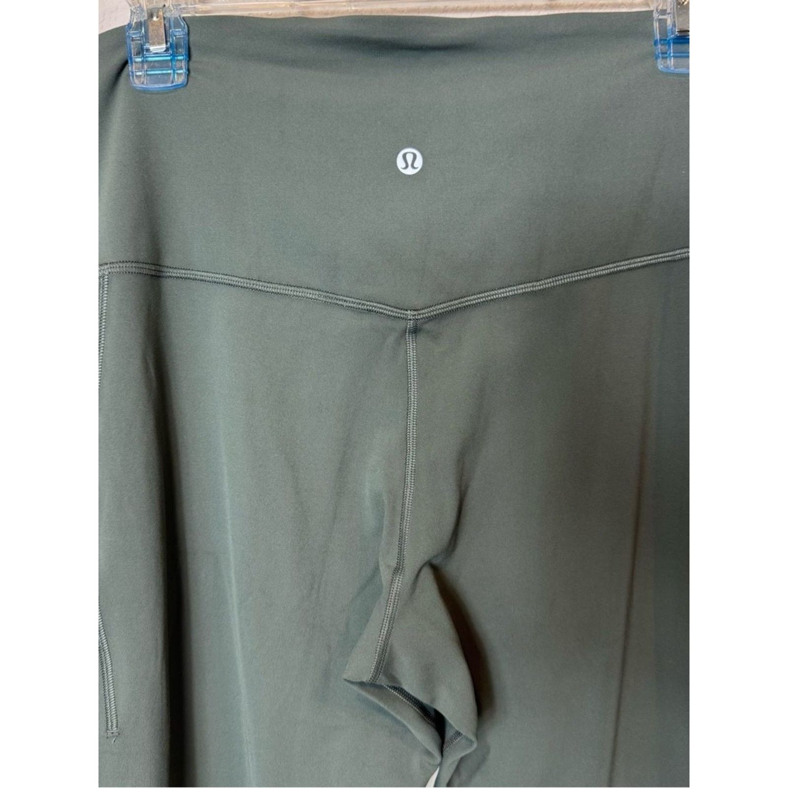 Lululemon Lululemon Align HR Pant 25” Pockets Palm Deco Green Sz 14 Size 36" / US 14 / IT 50 - 6 Thumbnail