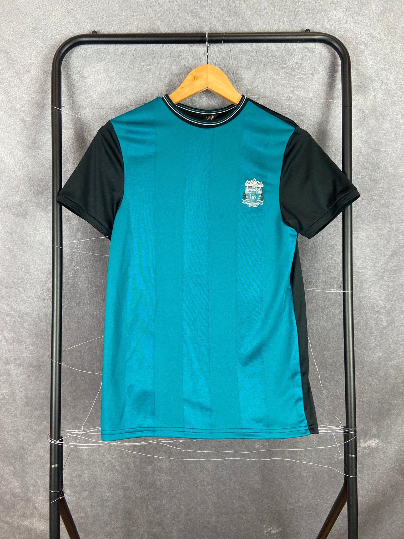 Vintage Liverpool FC Jersey Blue Black XS Size US XS / EU 42 / 0 - 1 Thumbnail