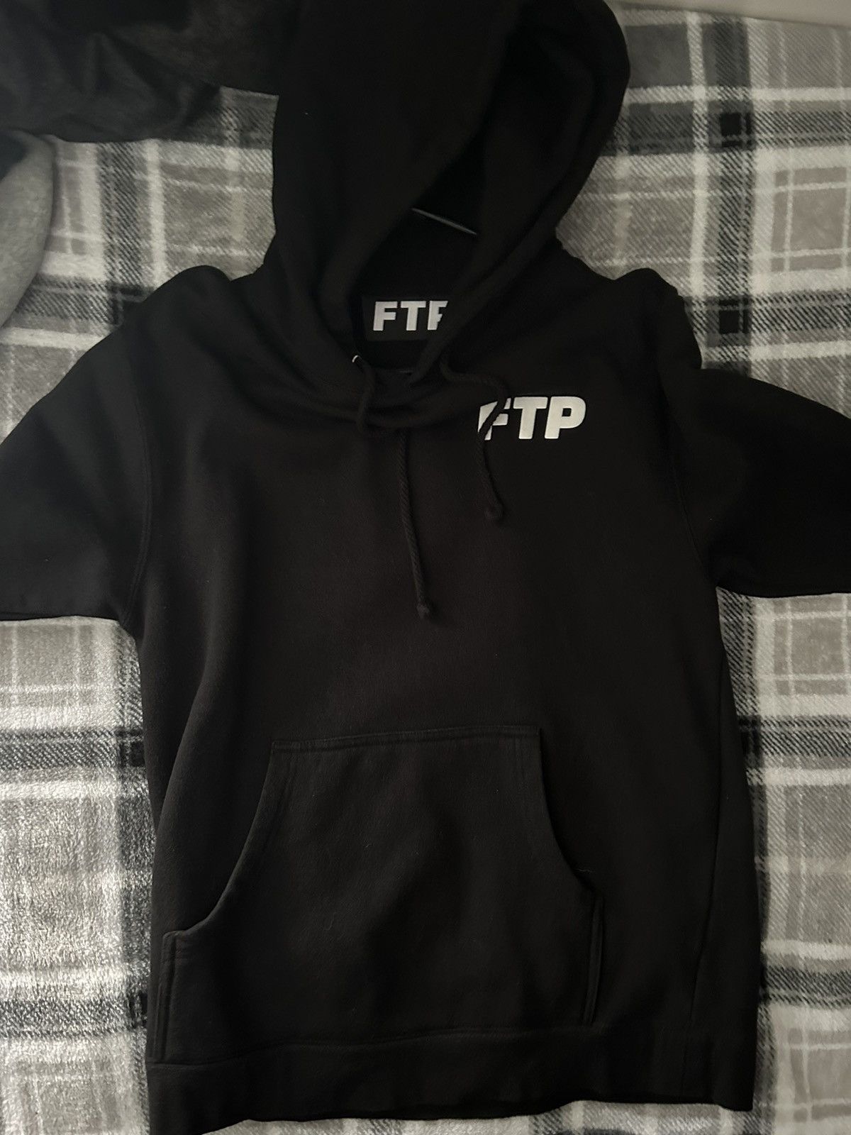 image of Fuck The Population x G59 Records Ftp Hoodie Black, Men's (Size Small)