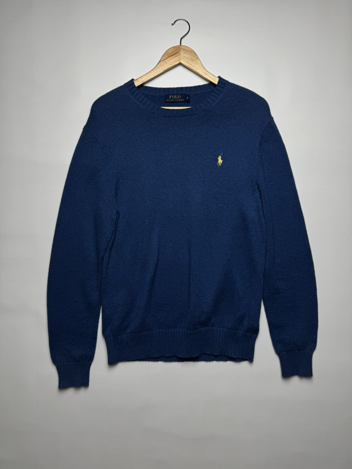 Polo Ralph Lauren Polo Ralph Lauren Cotton Crewneck Sweater - Blue Gold Pony Size US S / EU 44-46 / 1 - 1 Thumbnail