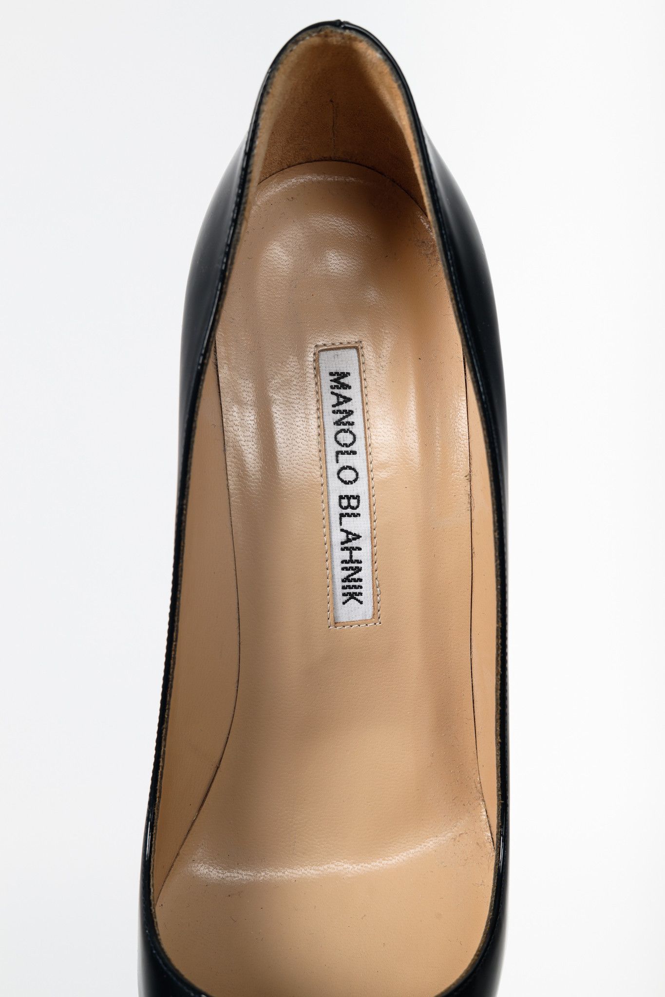 Manolo Blahnik Manolo Blahnik BB Patent Leather Pointed-Toe Pumps Size US 7.5 / IT 37.5 - 8 Thumbnail