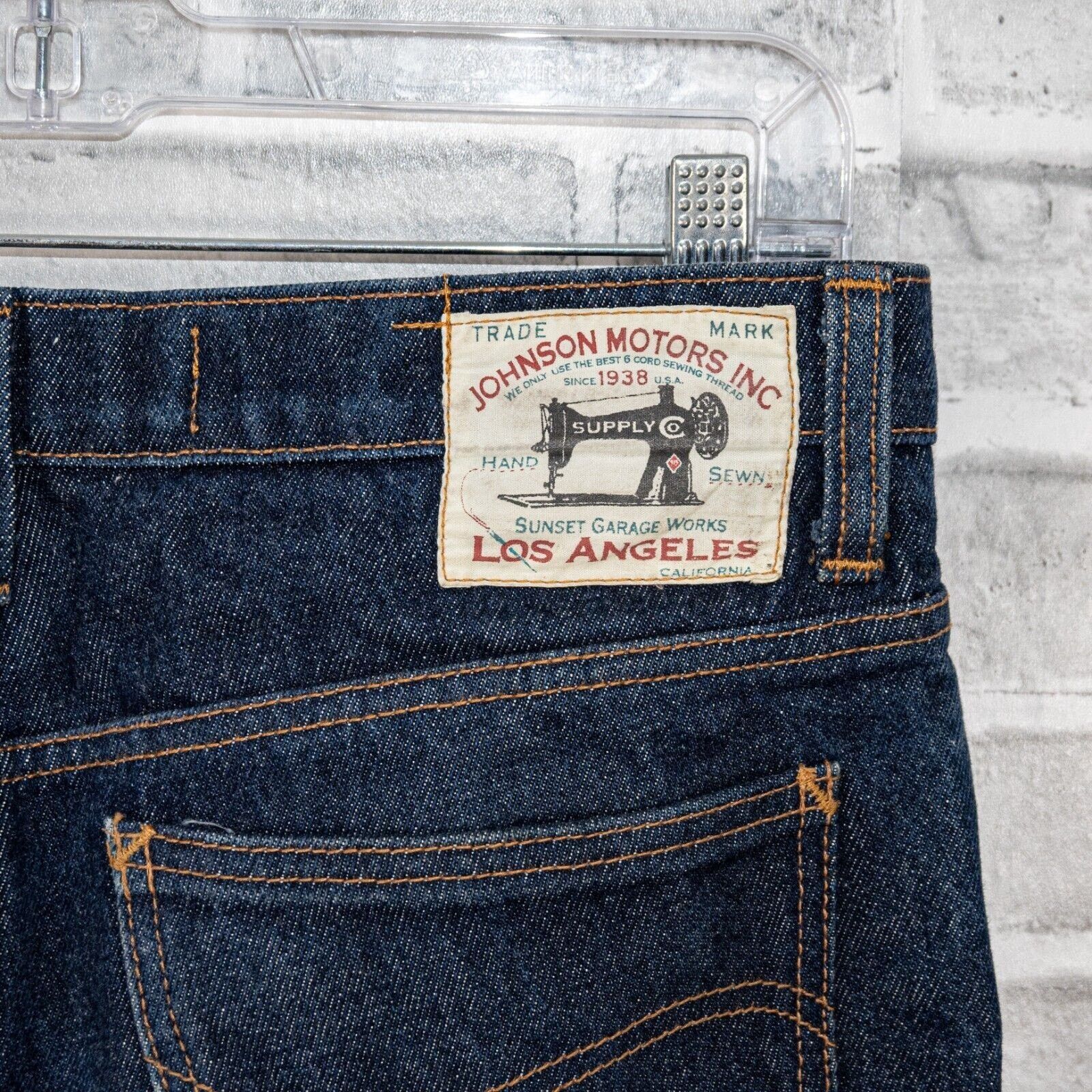 Johnson Motors Johnson Motors Inc Regid Denim Jeans indigo blue button fly Size US 32 / EU 48 - 7 Thumbnail