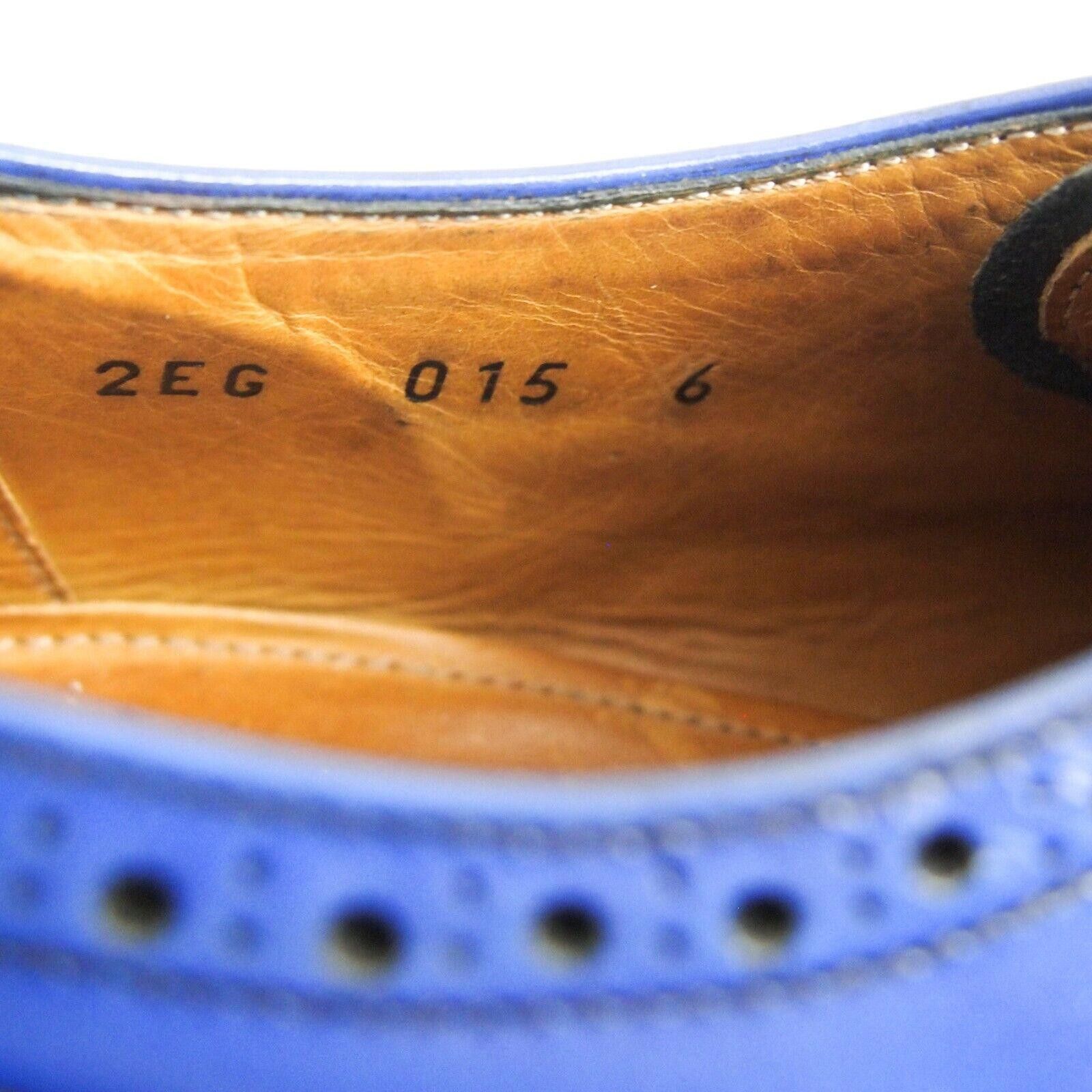 Prada Prada Lug Sole Brogues 2EG016 Black Blue Brown EU 40 US 7 Size US 7 / EU 40 - 10 Thumbnail