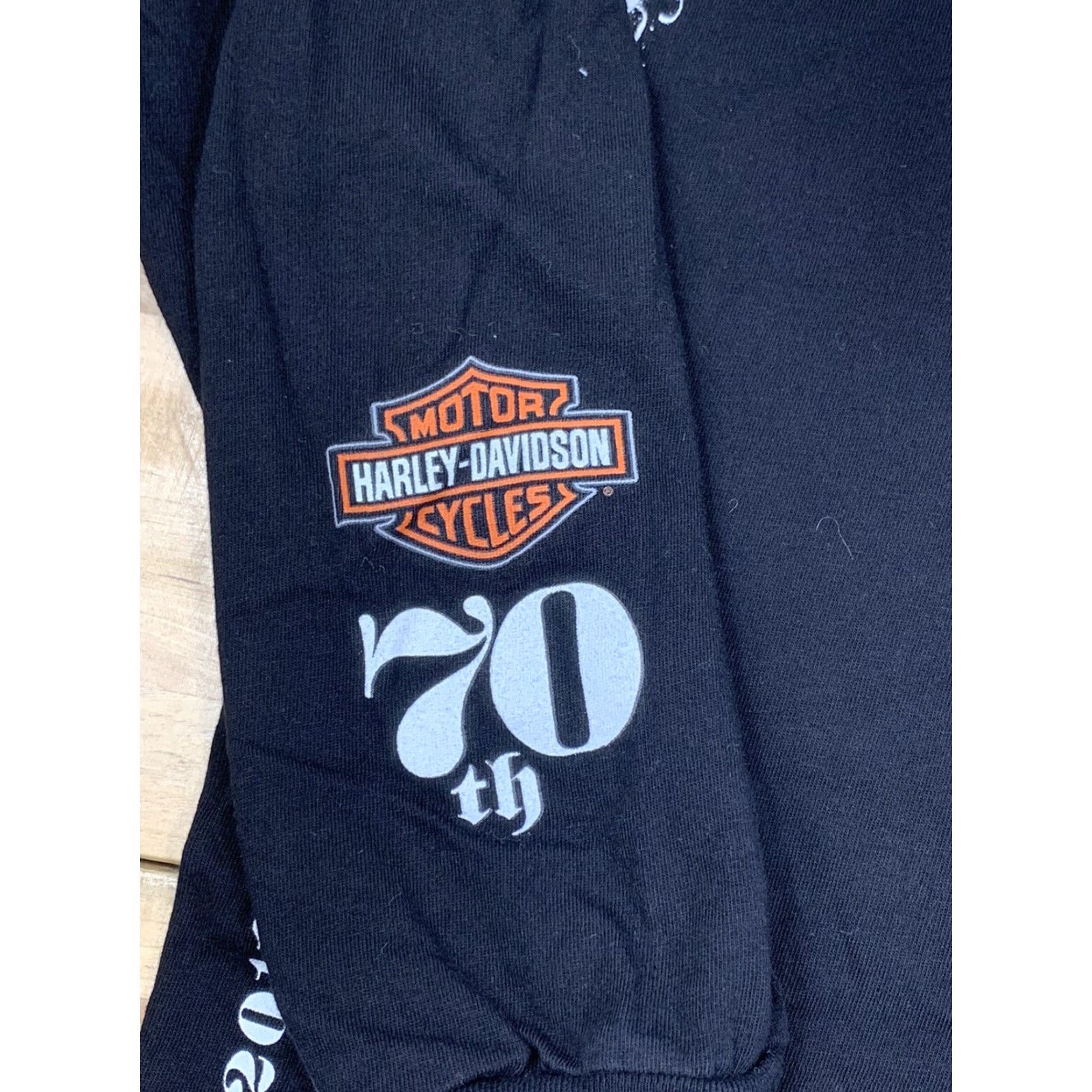 Harley Davidson Harley-Davidson Shirt Long Sleeve XL Black 70th Daytona Bike Week Graphic Print Mens Size US XL / EU 56 / 4 - 7 Thumbnail
