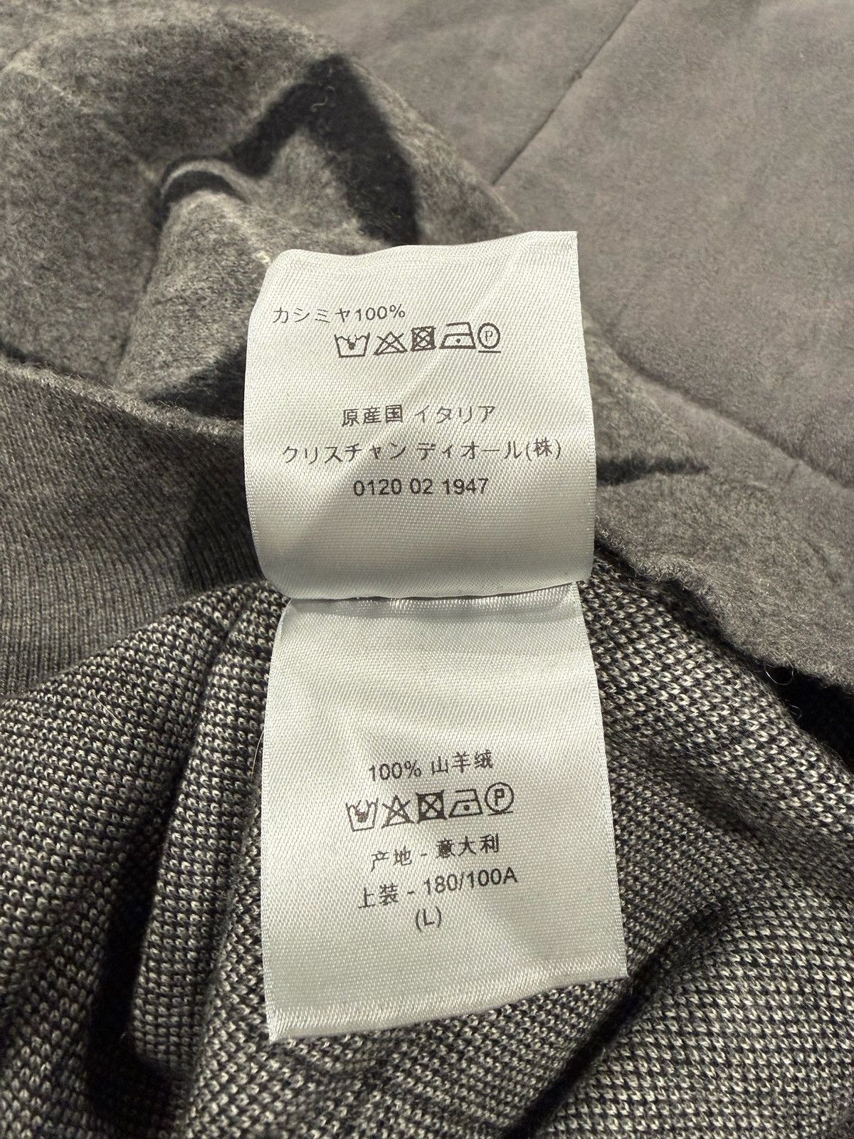 Dior Dior Grey Diamond Knit Sweater Size US L / EU 52-54 / 3 - 6 Thumbnail