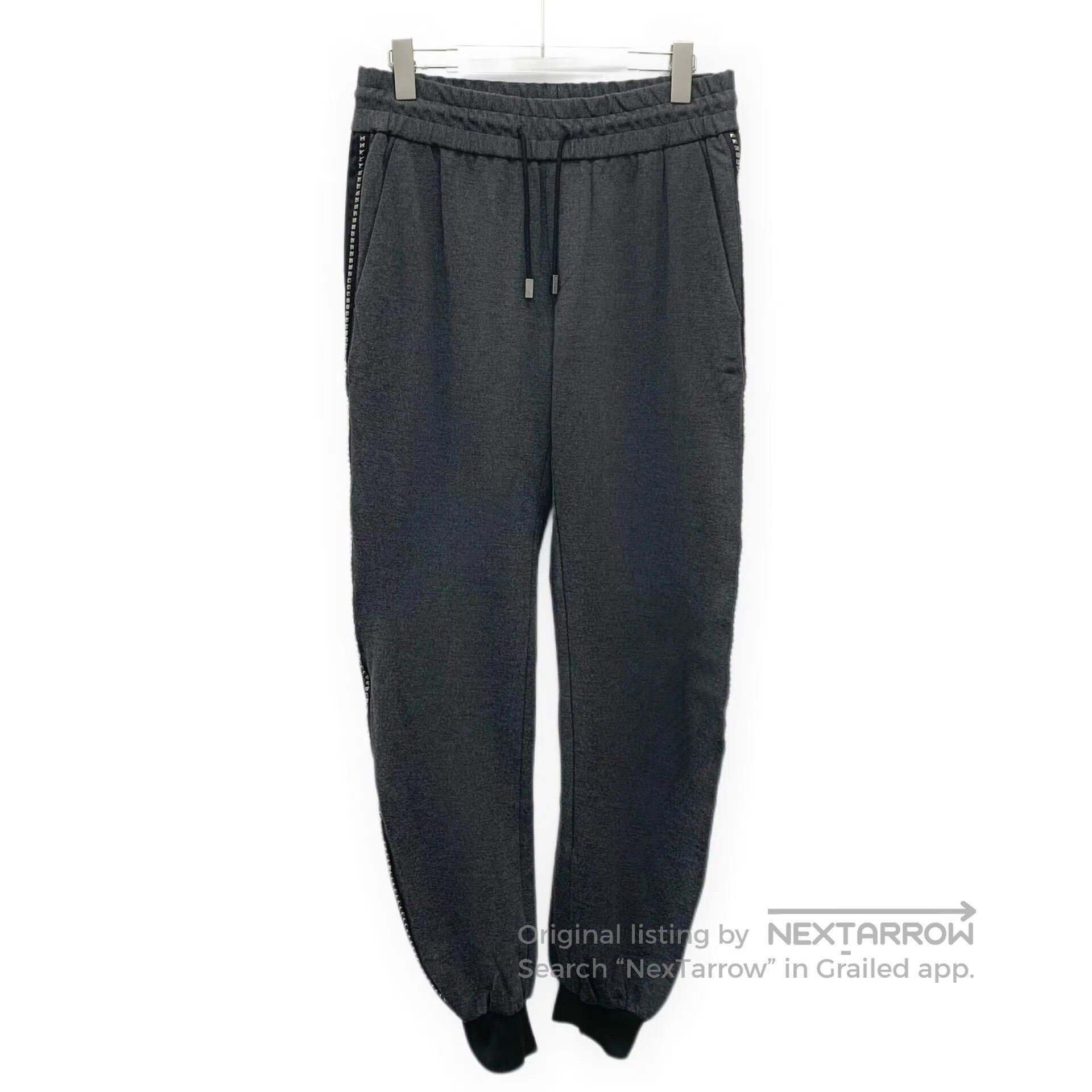 Philipp Plein Philipp Plein Dark grey denim casual long pants with rivet Size US 27 - 1 Thumbnail