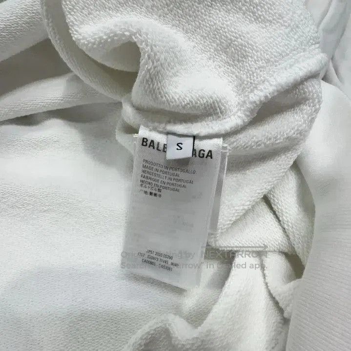 Balenciaga Balenciaga White Long Sleeve Hoodie with Print. Size US S / EU 44-46 / 1 - 4 Thumbnail