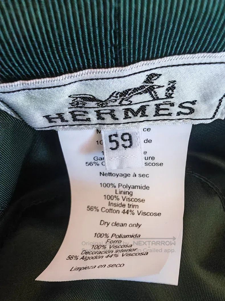 Hermes Hermes size 59 Green fisherman's hat with letter H logo Size ONE SIZE - 6 Thumbnail