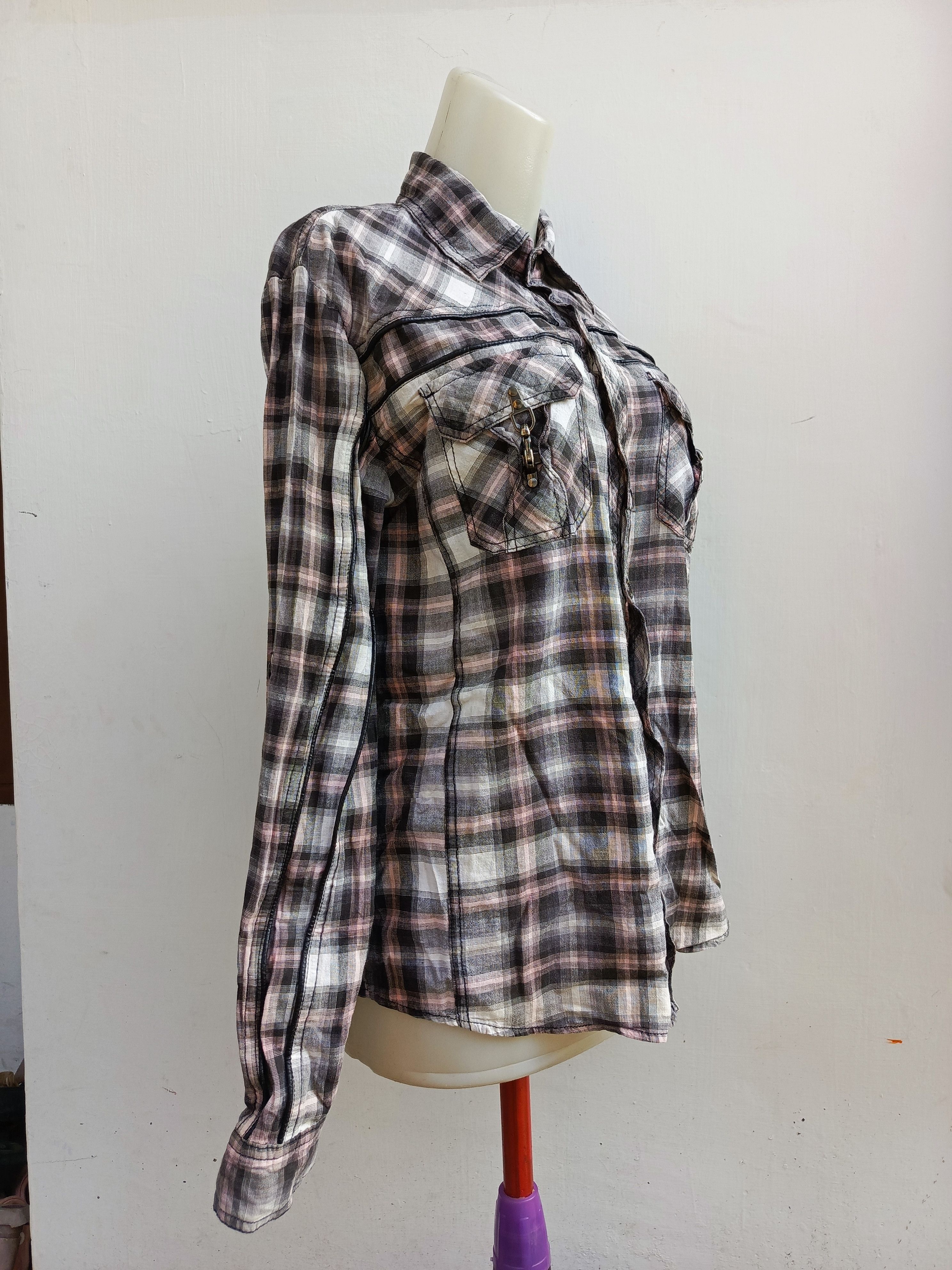 In The Attic In The Attic Homme Grunge Plaid Archive Piece Size L / US 10 / IT 46 - 3 Thumbnail